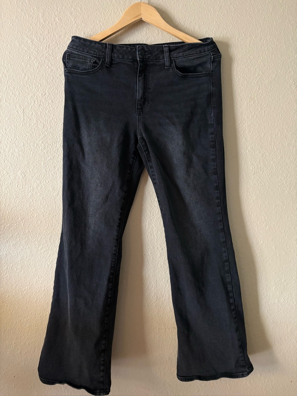 Black Jeans Women's Size 10 Stretch Straight Leg Denim